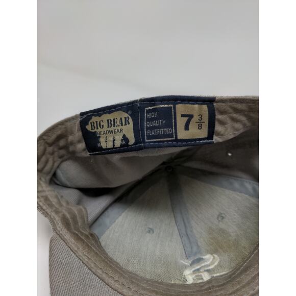 MLB Chicago White Sox Fitted Hat Size 7 3/8 Gray Big Bear Cap Embroidered Logo - Picture 11 of 11